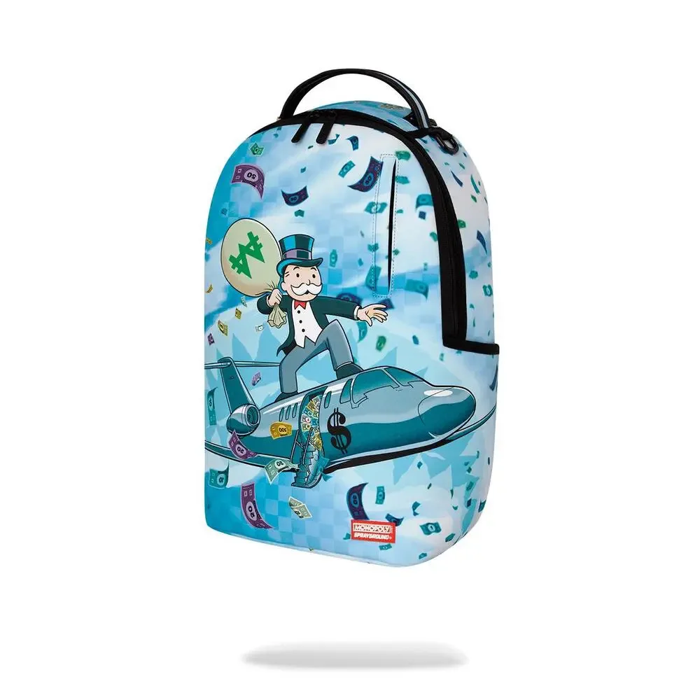 Sprayground Monopoly Jet Rider Backpack Unisex OS Blue Adjustable Straps SPR375